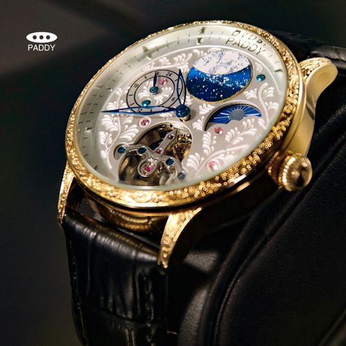 paddy航宇天体星月表机械时尚手表