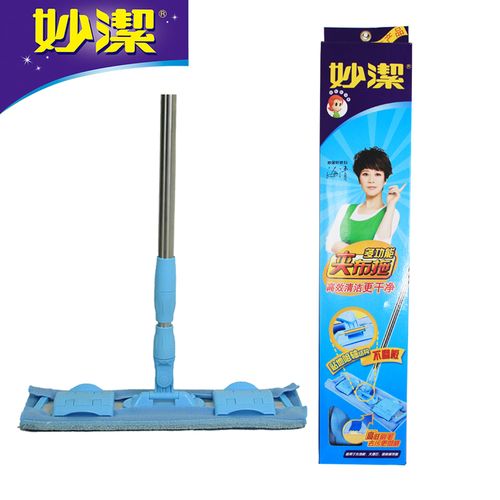 妙洁拖把平板360度旋转拖多功能夹布拖夹固式木地板地拖包邮