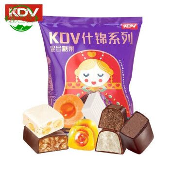kdv俄罗斯进口巧克力 2斤 混合糖果 正版紫皮糖国外进口零食俄罗斯