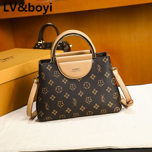 lv&boyi奢侈品官方品牌包包女包2022新款简约百搭手提包时尚气质小众