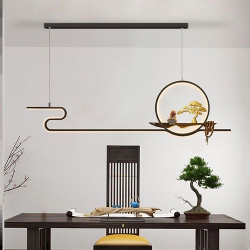 新c中式吊灯现代中国风创意茶桌茶台灯禅意茶室吊灯2021新款