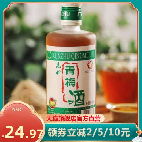 昆竹青梅酒惠州客家特产酸梅杨梅酒低度女士果酒单瓶装酿制南昆山