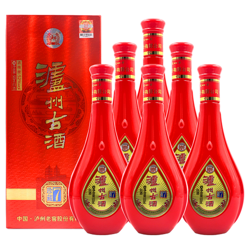 泸州古酒珍藏7白酒52度500ml*6瓶整箱装婚宴聚会团圆宴请