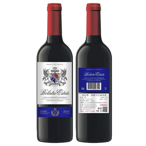 法国柏拉图勋爵干红葡萄酒750ml