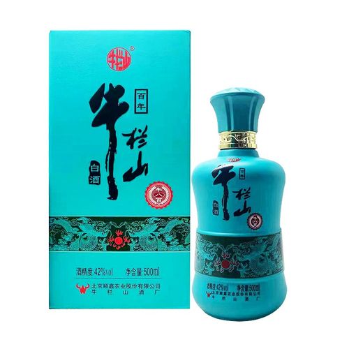 牛栏山 牛八百 42度浓香型纯粮固态法白酒北京二锅头酒500ml* 1瓶