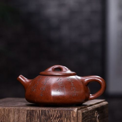 顾景舟大师作品仿老八方石瓢紫砂壶海内外誉为壶艺泰斗博物馆收藏