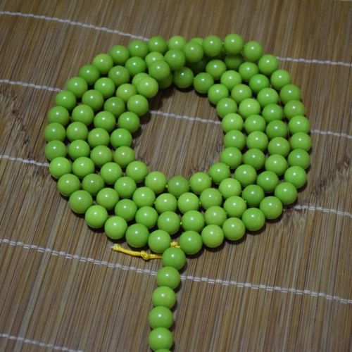 绿菩提根 108菩提子散珠 阴皮绿菩提 diy百搭原创菩提根手链