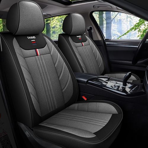 四季老新适用于大众朗逸14 /2013 /2014 /15 /2015款年亚麻半包坐垫