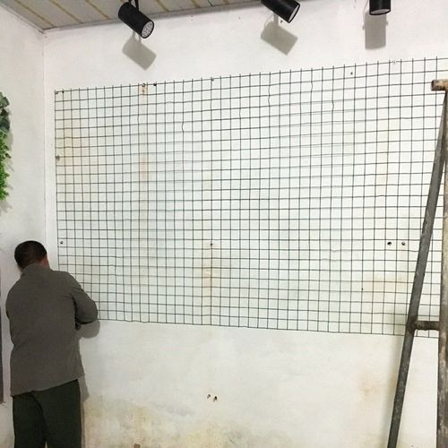绿植墙爬藤配材墙面装饰铁丝网攀爬安装网钉子钢丝网网架简约固定