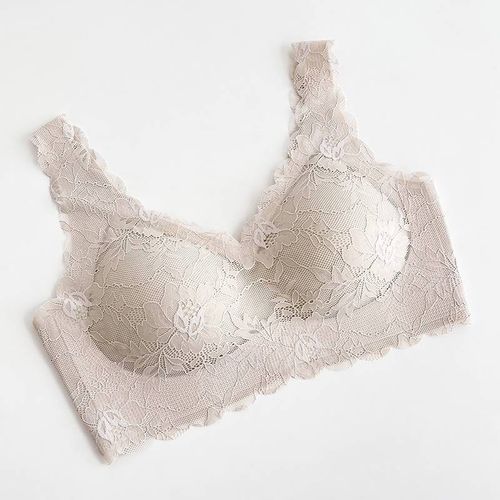 全量检品国内一线代工厂 女士蕾丝无痕内衣后开扣美背文胸 65号款