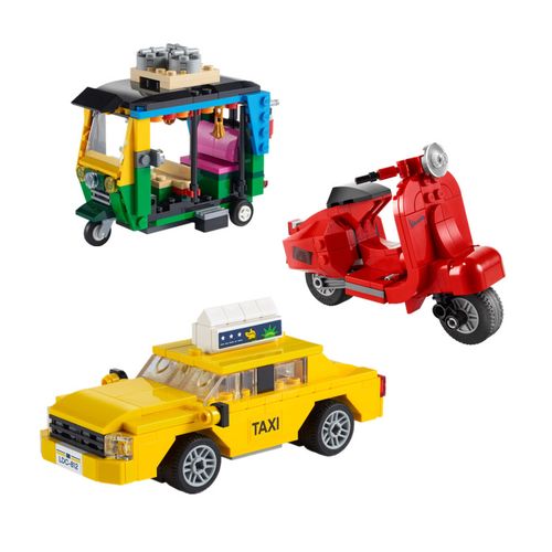 lego乐高积木40517vespa摩托电动出租车模型男女孩益智拼装玩具2
