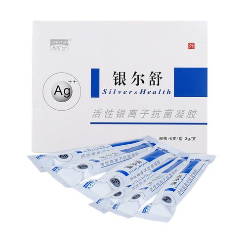 杰可沙银尔舒活性银离子抗菌凝胶6支/盒