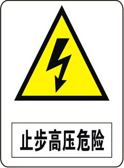 600海报印制海报展板素材576施工安全标识牌止步高压危险