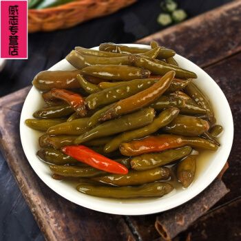 腌制小辣椒咸菜手工农家自制小米椒尖椒尖椒酱菜朝天椒泡椒下饭菜 2斤