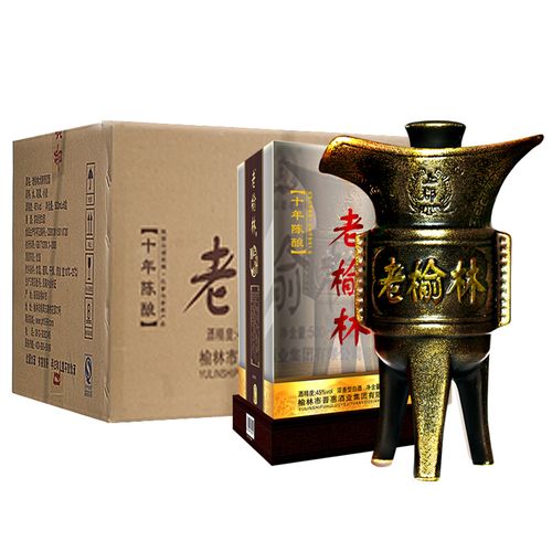 【酒厂直供】老榆林酒 45度 十年陈酿浓香型白酒6瓶整箱装国产粮食