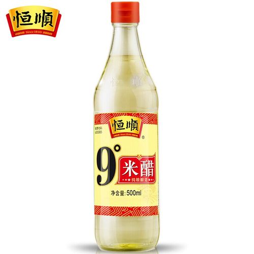恒顺  醋 9度米醋白醋 不使用添加剂 500ml 500ml*1瓶