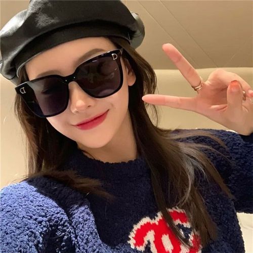 【高品质太阳镜女】2021偏光墨镜女韩版网红同款大脸太阳镜蹦迪社会