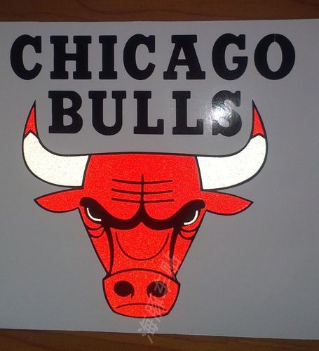 nba 芝加哥公牛队队标 门贴 饰反光 汽车内饰装饰贴纸 车贴