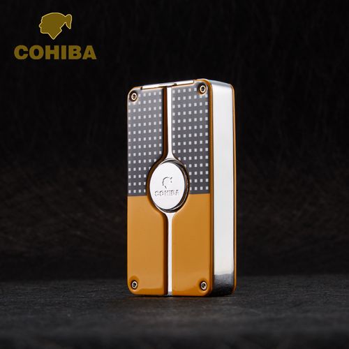 中秋节礼物cohiba雪茄打火机金属充气防风打火机雪茄专用直喷蓝焰火机