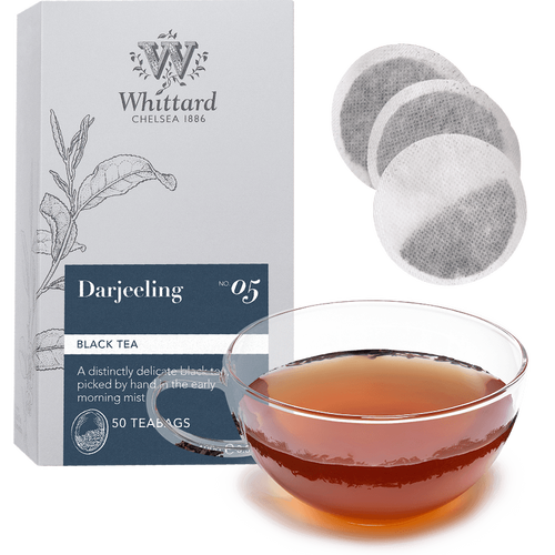 whittard英国进口大吉岭红茶圆形茶包50片  冷泡茶英式茶叶盒装