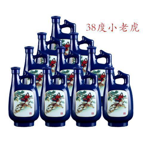 景阳春酒38度景芝小老虎酒 一箱六瓶500ml正品 整箱包邮 浓香型酒