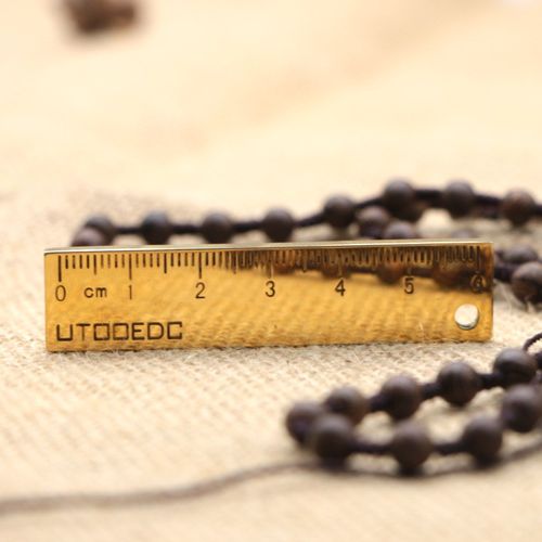 绘图工具配件钥匙扣挂饰尺随身携带方便测量个性工艺品简约刻度尺子6c