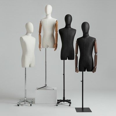 服装店模特道具男半身韩版人台模衣架橱窗展示架全身假人体模特架