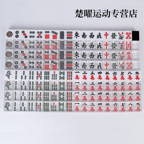 鹫巢定制家用手搓瓦西子斗牌传说透明麻将抖音雀魂姬赤木茂日本个性黑
