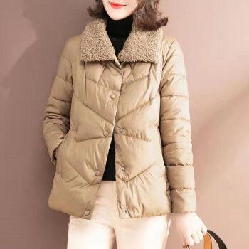 奢妙莉素订品牌进口轻奢大牌2021年棉服女款冬季韩版轻薄羊羔毛棉衣