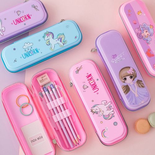 香彩2021新款流行铅笔袋女小学生幼儿园儿童女童小女孩女生文具盒