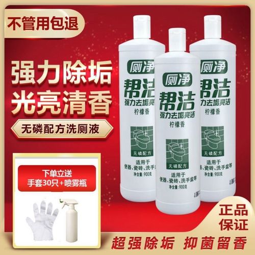 洁厕灵帮洁马桶强力除垢清洁剂杀菌除味除臭清香家庭装900g正品
