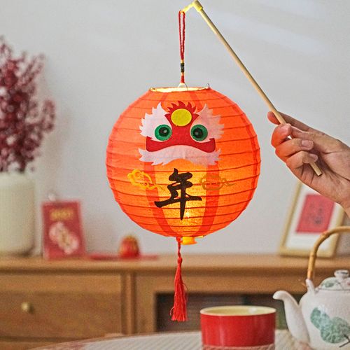 新年元旦老虎红包2021幼儿园手工制作灯笼diy材料包挂饰中式宫廷