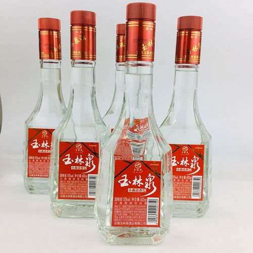 云南特产玉林泉酒高粱酒清香型400mlx6瓶民族特色酒