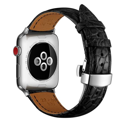 适用苹果手表apple watch6表带iwatch1/2/3/4/5/6/se代手表带4440 黑