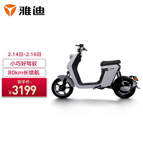 雅迪(yadea)电动车 欧致48v24ah锂电可提取长续航代步车电动自行车
