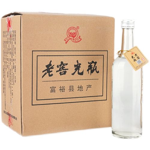 富裕光瓶 450ml瓶 42度 老窖光瓶 浓香型 白酒 整箱  纯粮食酿造 酒水