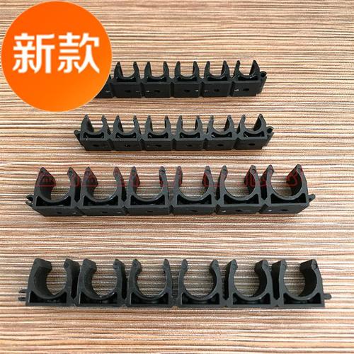 2021塑料管夹8mm电缆固定夹u型管卡支架卡扣管卡子支架夹管夹具支