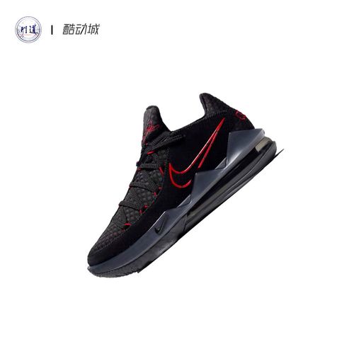 nike lebron 17 low 詹姆斯17低帮黑红男子篮球鞋 cd5006-001