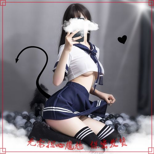 妖精喵:可爱性感学生制服水手装诱惑超短裙jk日系水手
