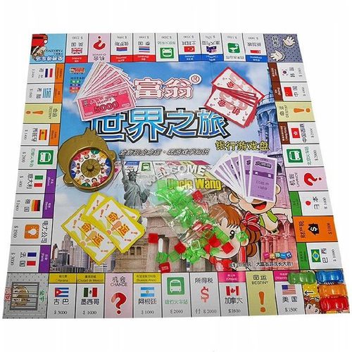 大富翁世界之旅中国之旅游戏棋强手棋地产大亨银行桌游飞行棋正版
