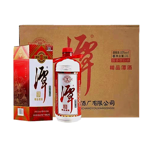 四川古蔺仙潭潭酒精品53度酱香型纯粮食酱香型白酒 500ml*6瓶整箱
