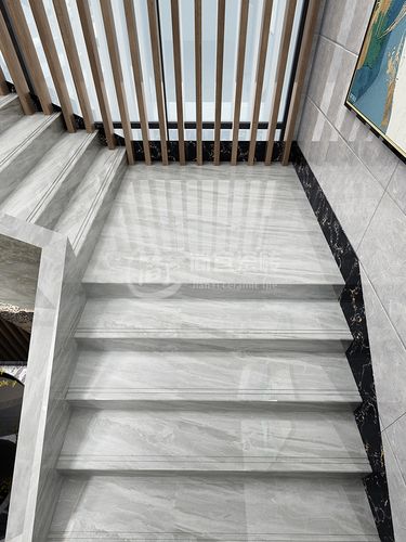 楼梯砖通体大理石瓷砖梯级砖防滑地砖别墅楼层一体式踏步台阶定制
