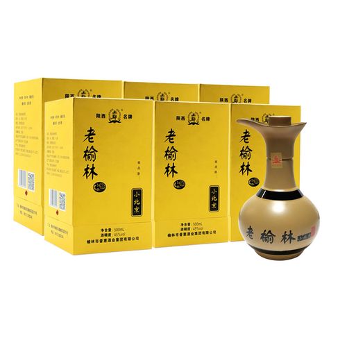 陕西地产酒老榆林酒45度500ml浓香型酒整箱6瓶价格