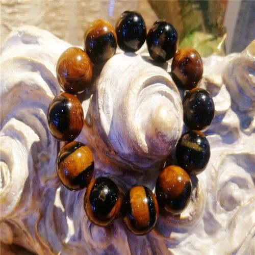 黑珊瑚海柳手串金丝海柳佛珠血柳手链男女款颗念珠文玩饰品