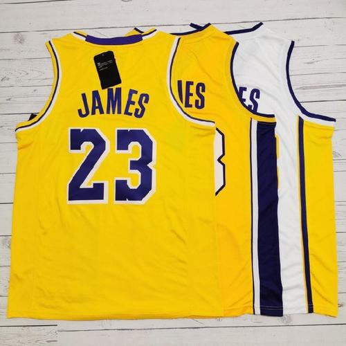 nba热压篮球服湖人队詹姆斯23号球衣james城市版男女球裤运动服
