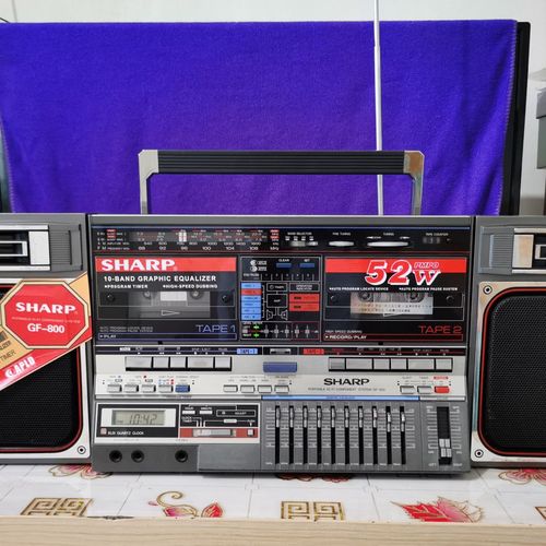 夏普800收录机 功能正常 品相好 效果也不错