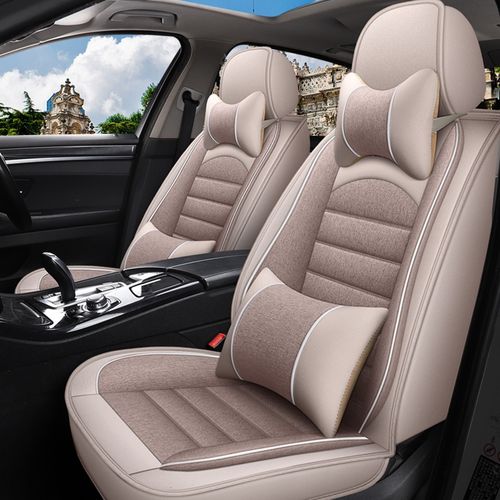 汽车座垫套2015/16/17款上汽大众朗逸座椅四季通用亚麻车内坐垫
