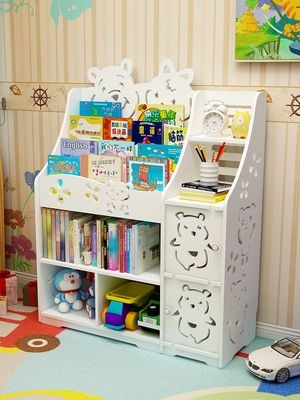 儿童小书架宝宝绘本架落地学生创意图书柜置物架幼儿