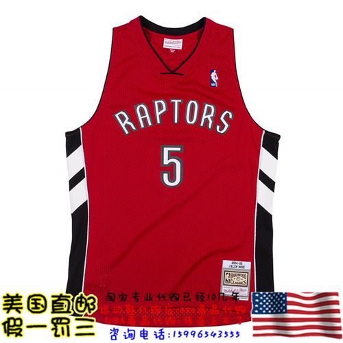 美国代购猛龙队mitchell&ness swingman球迷版04-05赛季球衣-罗斯