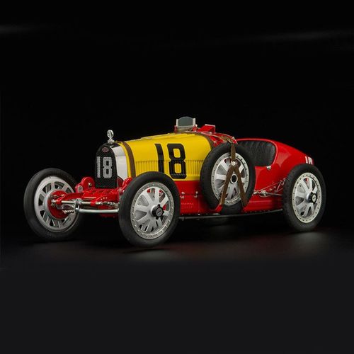 cmc 1:18 布加迪type 35 t35 赛车手人偶车模合金老爷车模型